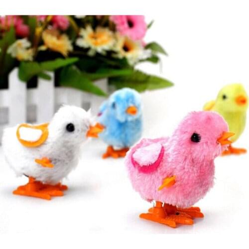 Kids Classic Tin Wind Up Toys Stuffed Chicken Chain Clockwork Chick Chicken Gifts For Kids Boys Girls Randomly Educational Toys