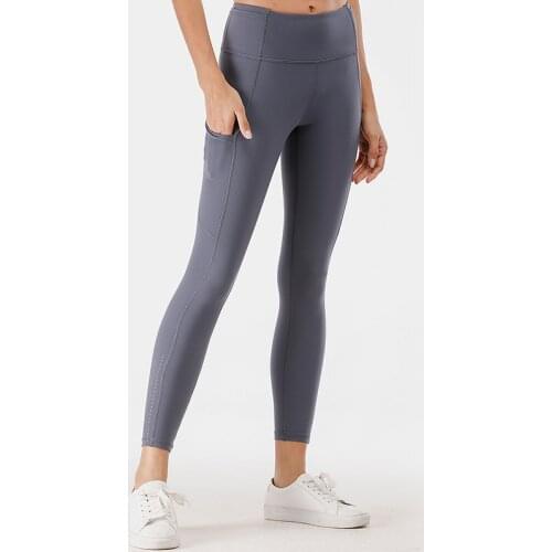 UARUN Double-sided Nylon High Waist Tummy Control Tights Woman Sportswear Gym Leggings Fitness Sport Women Workout Yoga Pants