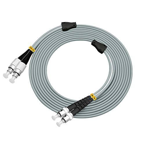 FC-ST Indoor Armored Duplex 50/125 OM2 Fiber Optic Cable Jumper Optical Patch Cord Multimode