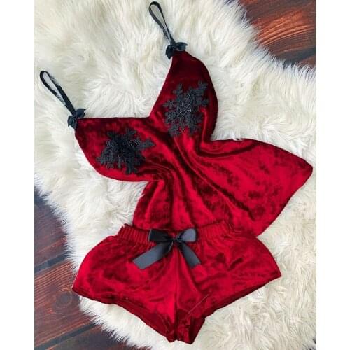 Hot Selling Erotic Lingerie Sexy Womens Suspender Pajamas Womens Pajamas Women Clothing Sets Summer Plus Size Pijamas Women