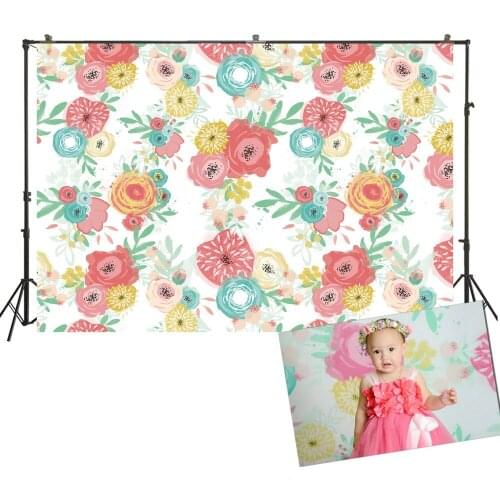 HUAYI Photography Backdrop Flowers Florals Photo Background Newborns Baby Child Birthday Studio Photoshoot Backdrops B-0727