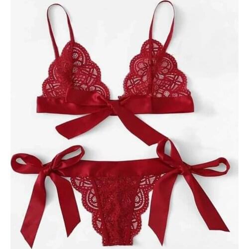 New Hot Sale Sexy Lingerie Set Black White Exposed Open Bra With Steel Prop Lace Erotic T-pants Underwear Women