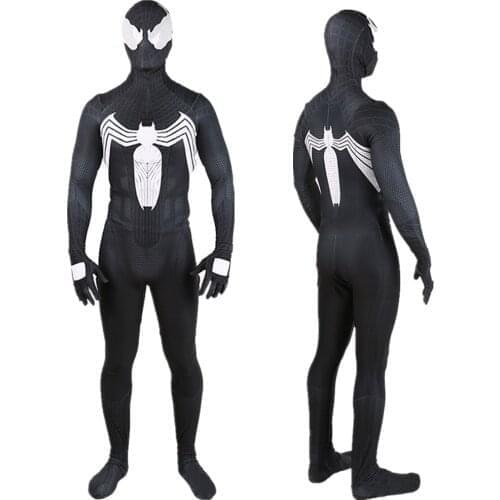 Symbiote Superhero Costume Cosplay Symbiote Cosplay Halloween Costume Fullbody Jumpsuit Zentai Suit Bodysuit Halloween Disfraces