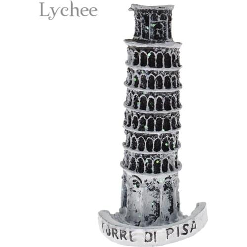 Lychee Life Leaning Tower Of Pisa Resin Fridge Magnet Creative Refrigerator Magnetic Stickers Travel Souvenirs Home Decoration