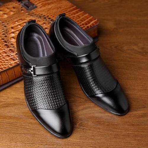 2019 autumn and winter new business dress shoes large size mens dress shoes man shoes formal shoes men zapatos de hombre hjm