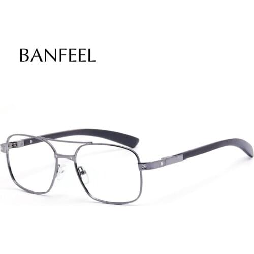 Alloy Glasses Frame Wood Men Pilot Optical Prescription Eyeglasses Frame French Brand Designs Spectacles Women Oversized Eyewear