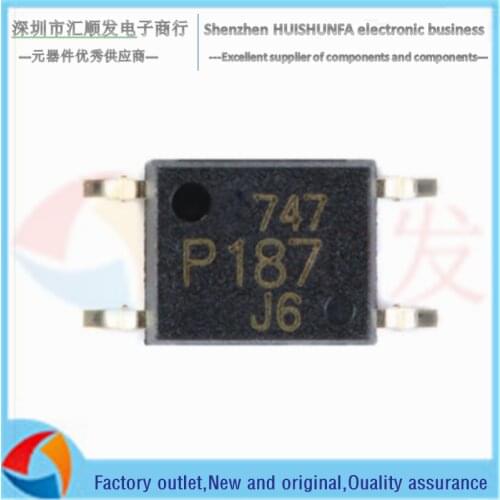 Original authentic TLP187 (TPL, E SOP-4 Darlington type optocoupler transistor output photocoupler