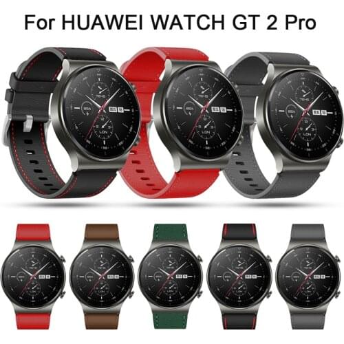 NEW Official Style Strap For HUAWEI WATCH GT 2 Pro Original Leather Band For HUAWEI GT2 Pro gt2 46MM Watchband Bracelet Correa