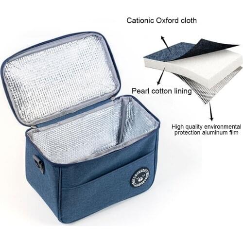 Portable Lunch Insulation Bag Waterproof Folding Food Cooler Ice Pack Thermal Bags Drink Carrier for Outdoor Camping Picnic NEW