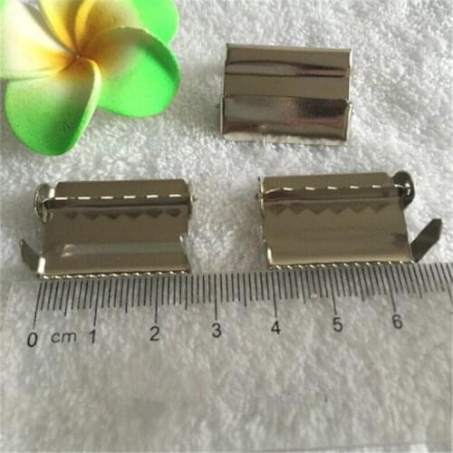 100pc /lot )1'' 2.5cm Silver Metal Suspenders Adjustment Buckles Craft Clips Garment Accessories Ribbon Adjust Regulate Clamp