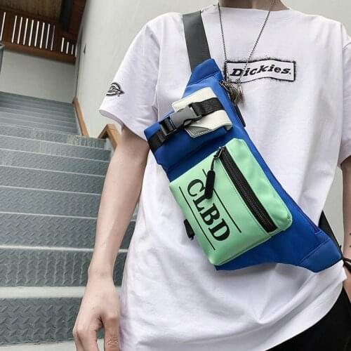 Unisex Canvas Waist Bags 2020 Casual Men Chest Bag Solid Color Travel Crossbody Messenger Bag Male Belt Pack Fashion Fanny Pack