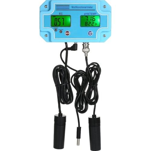 Professional Digital 3 in 1 pH/EC/TEMP Meter Water Quality Monitor Detector LCD Tri-Meter Multi-function Tester for aquarium