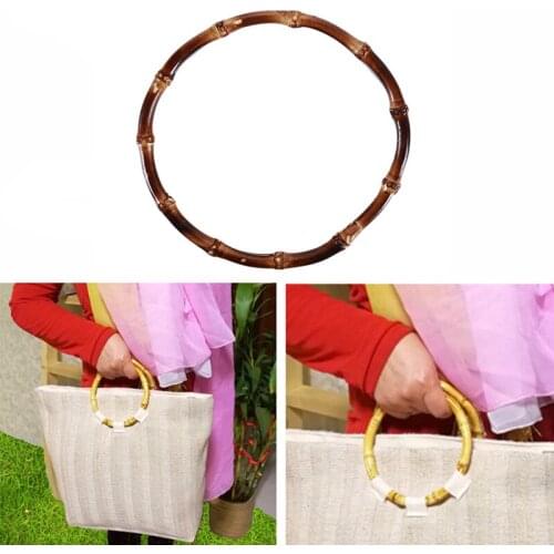 Bamboo Bag Handle Diy Bag Accessories Handmade Bag Obag Handles Round Handle High Quality