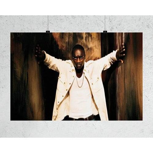 H406 Silk Poster Home Decoration Akon Music Star 04 Wall Art Christmas Gift