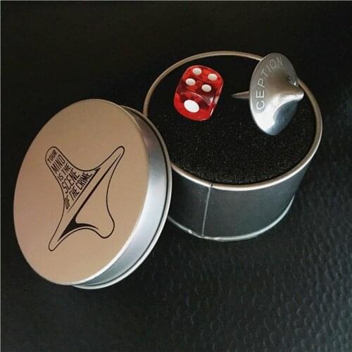 Magic Mini Spinning Top Zinc Alloy Metal Sliver Golden Spinner 2020 Toy Hand Gyro Inception Birthday Metal Box Sieve Kids Gift