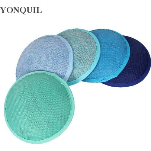 Imitation Sinamay Round Fascinator Base 13 CM Make For Women Fashion Fascinator Hats DIY Hair Accessories Bride Headpiece