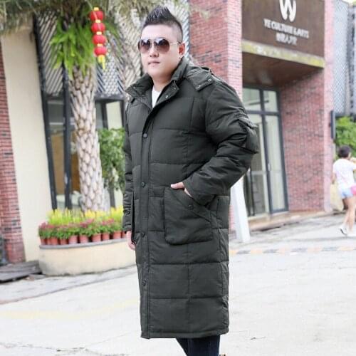 Size XL-9XL 10XL Winter Jacket Mens Winter Brand Thicken Plus Long Leisure Kneeling Jacket Mens Coat Jacket For 175kg