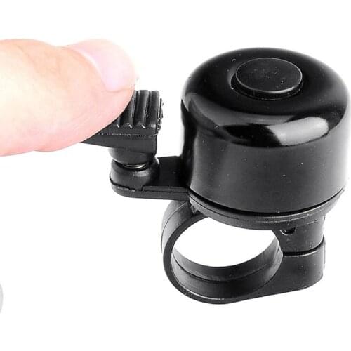 1pcs Bicycle Doorbell Black Thumb Bell Bike Motor Helmet Accessories Metal Bicycle Handlebar Cycling Ring Doorbell Riding B8V2