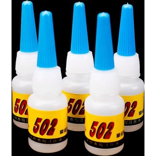 2Pcs Instant Quick-drying Cyanoacrylate Adhesive Strong Bond Fast Leather Rubber Metal 8g Office Supplies 502 Super Glue