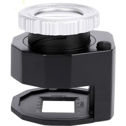 30 times all metal scale LED money checking lamp magnifying glass simple diamond jade antique pigeon eye