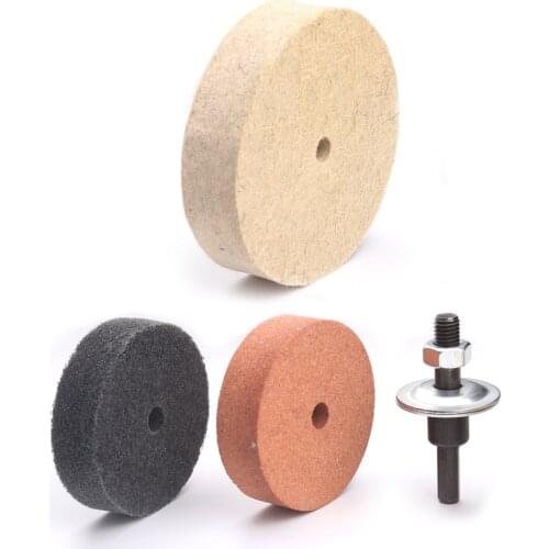 4 PC Grinding Wheel Set Electric Drill Grinding Conversion Rod / Drill Arbor Adapter Fiber Grinding Wheel Polishing Stone Wheel