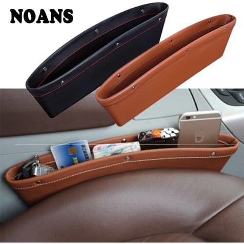 Car PU Leather Seat Crevice Pocket Leak-Proof For Lada vesta granta priora Kalina Hyundai Tucson I30 Solaris Creta Kona Accent