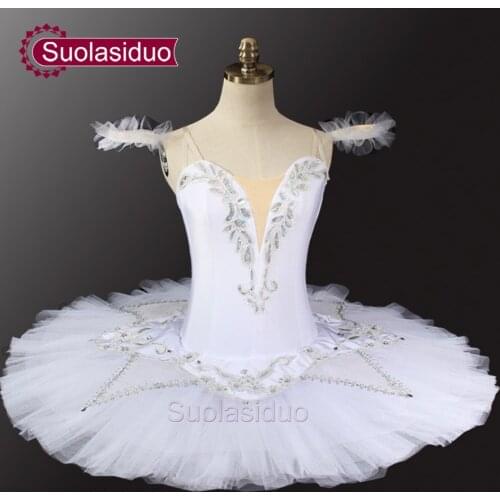 White Swan Lake Professional Tutu Girls Ballerina Tutu Women Platter Pancake Ballet Tutu Performance SD0032