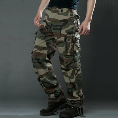 Camouflage Pants Men Casual Camo Cargo Trousers Hip Hop Pants Homme Military Tactical Pants