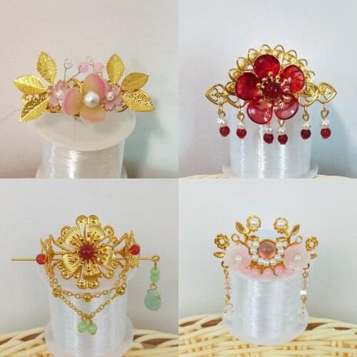 For 30cm chinese kurhn doll Traditional Earrings head decoration doll Necklace DIY Earrings Ornament Toy Jewelry