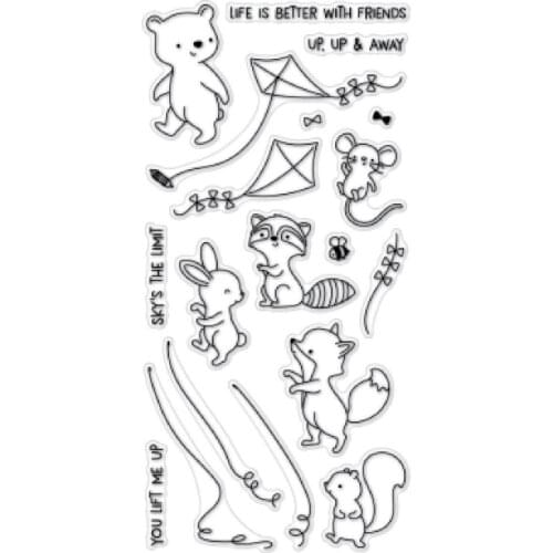 Fly kite stamp Clear Stamp for Scrapbooking Transparent Silicone Rubber DIY Photo Album Decor A10