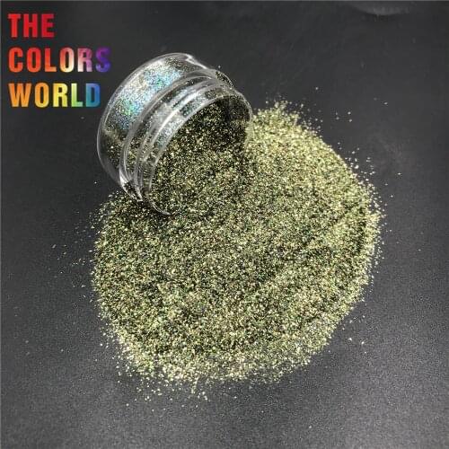 TCT-336 Holographic Solvent Resistant 0.2MM Hexagon Glitter For Nail Art Decoration Gel Eye shadow MakeupTumbler Crafts DIY