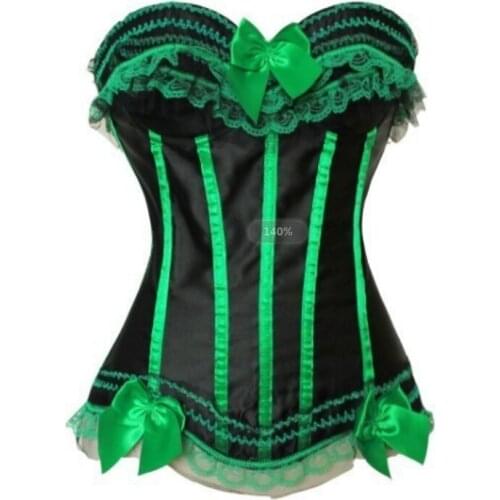 Waist Trainer 6XL Women Sexy Corset With Zipper Vintage Style Overbust Corsets and Bustiers Floral Lace Up Corset Top Plussize