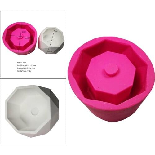 Creative Concrete Silicone Mold Succulent Plant Flower Pot Cement Vase Mould DIY Crafts Home Decoration Tool