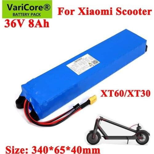 VariCore 36V 8.0Ah 18650 lithium battery pack For Xiaomi Foldable Smart Electric Scooter Mi Light Skateboard M365 Portable