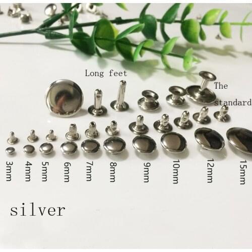 Copper bread wrap with flat rivet single rivet leather hardware accessories female rivet nail sandals rivet cap nail