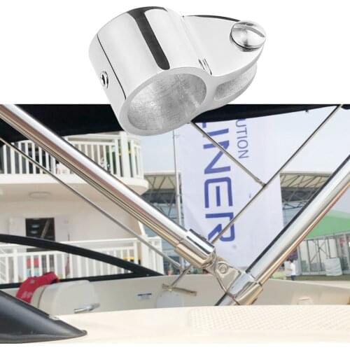 Stainless Steel Jaw Slide Clamp 1" 25mm Bimini Top Hinged Slide Fitting