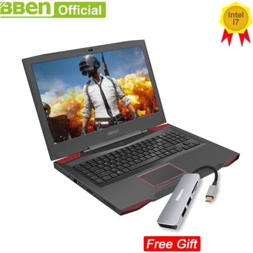 Bben G17 gaming laptop computers NVIDIA GTX1060 Intel i7-7700HQ 7th Gen. Kabylake 17.3inch pro windows10 licensed DDR4 RAM