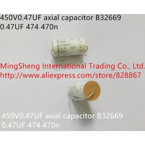 Original new 100% 450V0.47UF axial capacitor B32669 0.47UF 474 470n (Inductor)