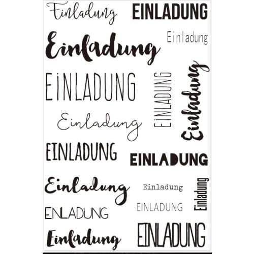 Invitation Clear Stamps Scrapbook Paper Craft Clear stamp scrapbooking X0077