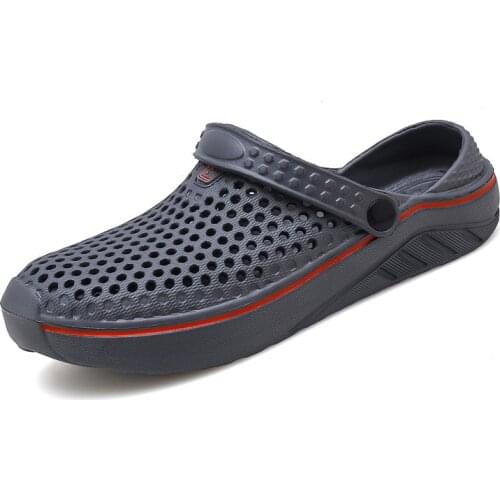 Mens Sandals Crocks Summer Hole Shoes Hole hole shoes Rubber Clogs LoversGarden Shoes Croc Beach Flat Sandals Slippers Wading
