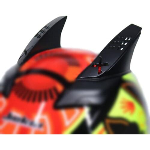 Motorcycle Helmet Decoration Horns Punk Style Scooter Motorbike Helmet Horn Moto Accessories