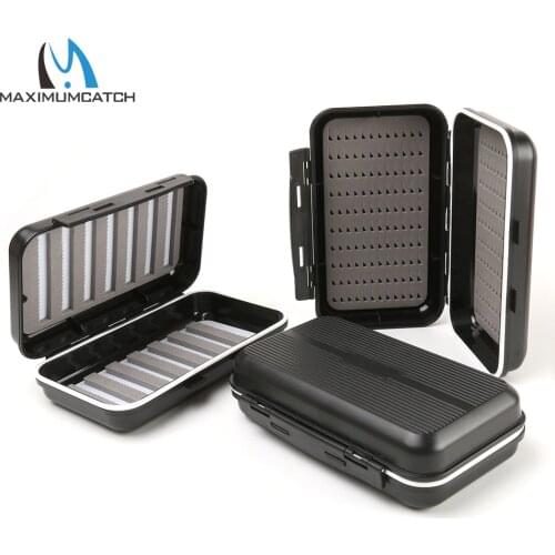 Maximumcatch Waterproof Fly Fishing Box With Slim or Easy Grip Foam Plastic Fly Box 170*105*45mm/133*89*35mm