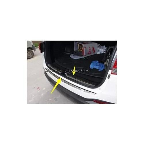 FOR 2015 2016 for KIA SORENTO REAR BUMPER PROTECTOR STEP PANEL BOOT COVER SILL PLATE TRUNK TRIM 2 pcs