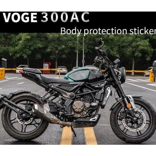 Motorcycle Fuel Tank Protection Sticker Film Carbon Fiber Refitting Sticker Car for LONCIN VOGE 300ac