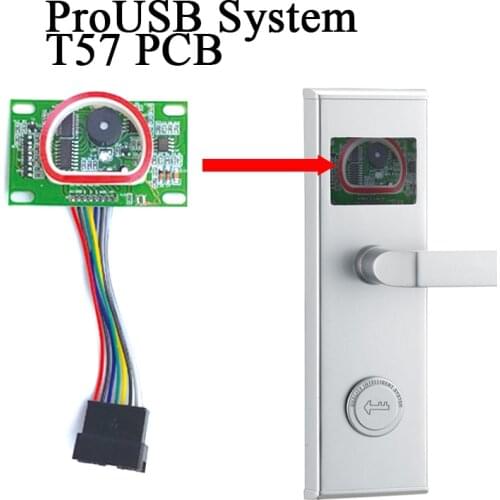 125KHz T57 ProUSB Hotel Lock System Hotel Lock Replacement Circuit Board Card T5557 Intelligent RFID Contactless Lock System
