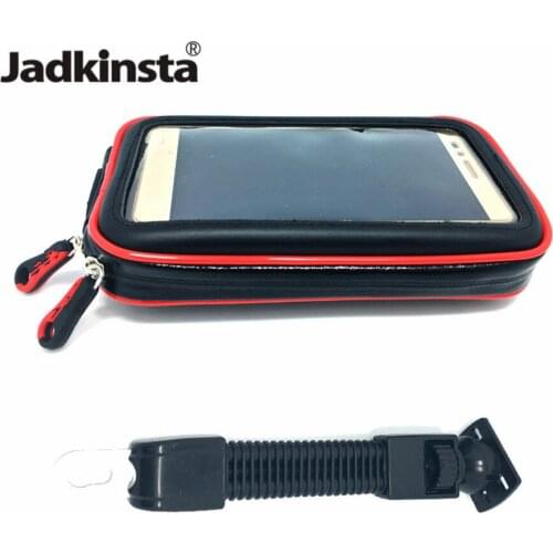 Jadkinsta Photo Accessories Waterproof Motorcycle Phone Holder Support Mobile Moto Bicycle Stand For iPhone SmartPhones Bike Bag