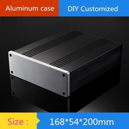 168*54*200 MM Aluminum Amplifier Chassis Shell Instruments Chassis Tube Amp Amplifier AMP Enclosure Case DIY Box
