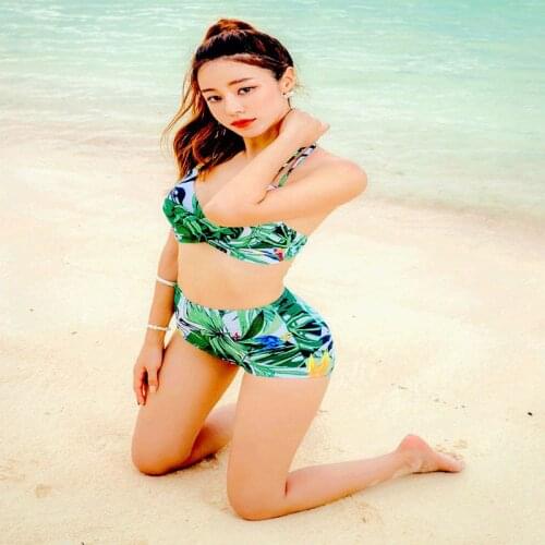 2020 Bikini Sexy Three Piece Blouse Open Top Skirt Pleasant Curve Neckline Pack Hip Triangle Swim Shorts Lace Backless