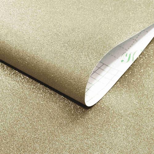 Champagne Glitter Wallpapers Kitchen Bedroom Contact Paper Waterproof DIY Self Adhesive Wall Stickers Room Furniture Renovation