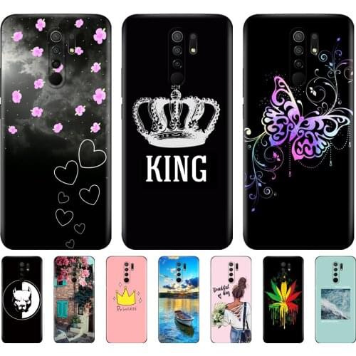 For xiaomi redmi 9 Case Soft Silicon Back Cover Phone Case For redmi 9 Case 6.53 inch etui coque bumper black tpu case